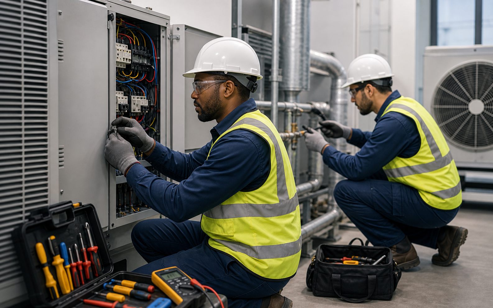 Humelix technicians working